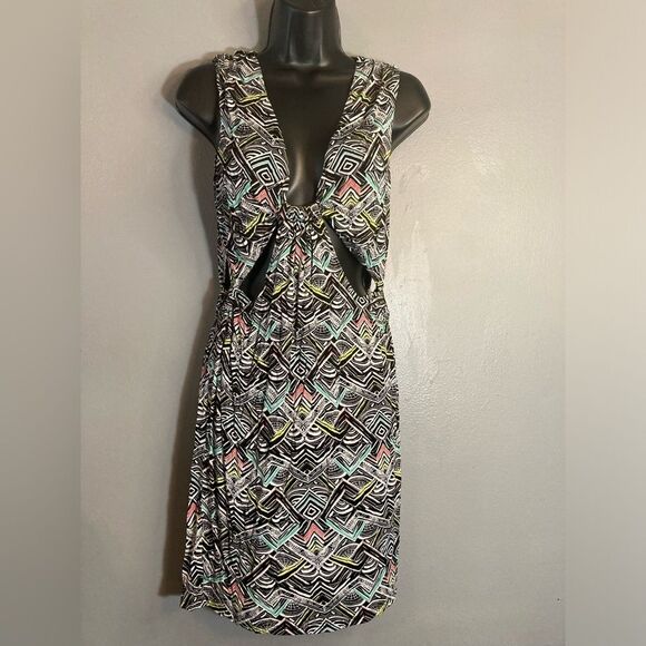 Guess black multicolored cut out dress - Picture 1 of 8